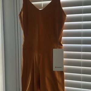 Lululemon Athletica V-Neck Orange Romper